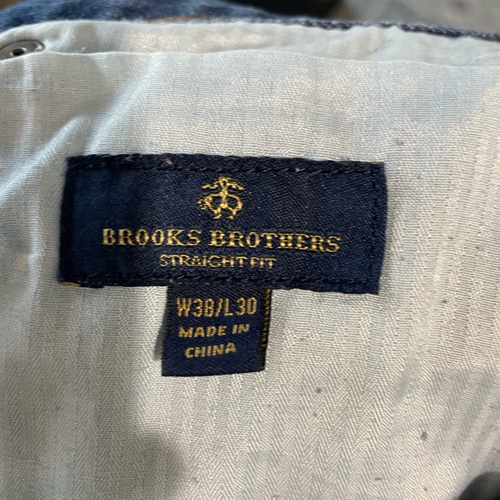 Brooks Brothers Navy and Gold Label Straight Fit